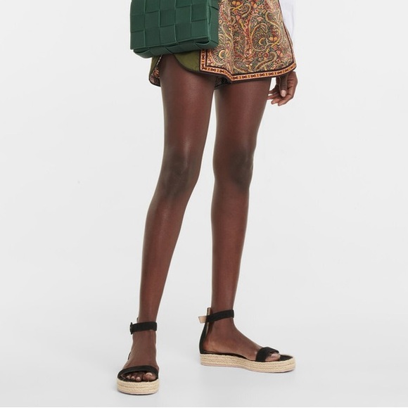 $725~GIANVITO ROSSI~Black Portofino 25 Jute Platform Espadrille Sandals~6/6.5/36 - Picture 15 of 15